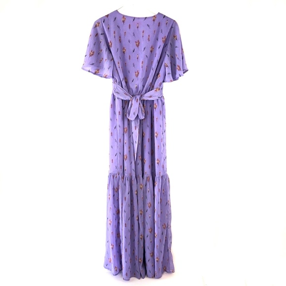 NWOT RENAMED Tashsa Ruffled Floral Maxi Dress #RR2 - Picture 4 of 8